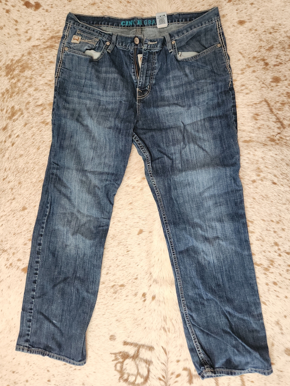CINCH Men's Blue Slim Straight Jeans